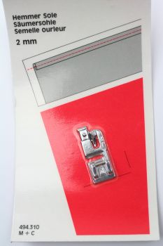 Preview: Säumersohle 2mm für Elna Club Carina, Stella, Stern.