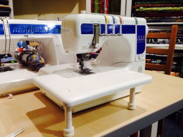 Preview: Anschibetisch Nähtisch für Coverlock Elna 444 und 434