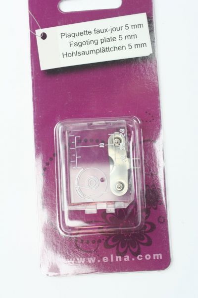 Fagoting plate 5mm for Elna sewing machines